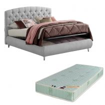 FRIDA, Lit Coffre, différentes dimensions et revêtements disponibles, avec matelas