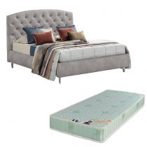 FRIDA, Lit Coffre, différentes dimensions et revêtements disponibles, avec matelas