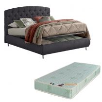 FRIDA, Lit Coffre, différentes dimensions et revêtements disponibles, avec matelas