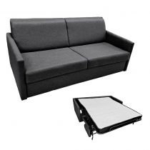 SIMPLY, Canapé convertible Rapido, Couchage quotidien 140cm en Velours