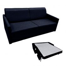 SIMPLY, Canapé convertible Rapido, Couchage quotidien 140cm en Velours