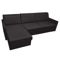 SIMPLY CORNER, Canapé d\'angle convertible Rapido, Couchage quotidien et reversible 120cm en velours Tiffany