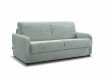 TOM, Convertible Rapido pour usage quotidien, couchage 140 cm en velours COTELE